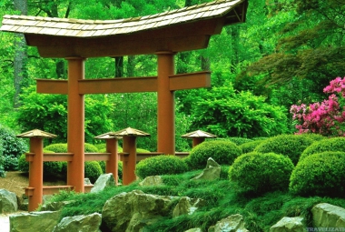 Japan garden gate