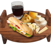 Bàn ăn tròn đa năng có tay nắm