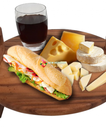 Bàn ăn tròn đa năng có tay nắm