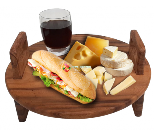 Bàn ăn tròn đa năng có tay nắm